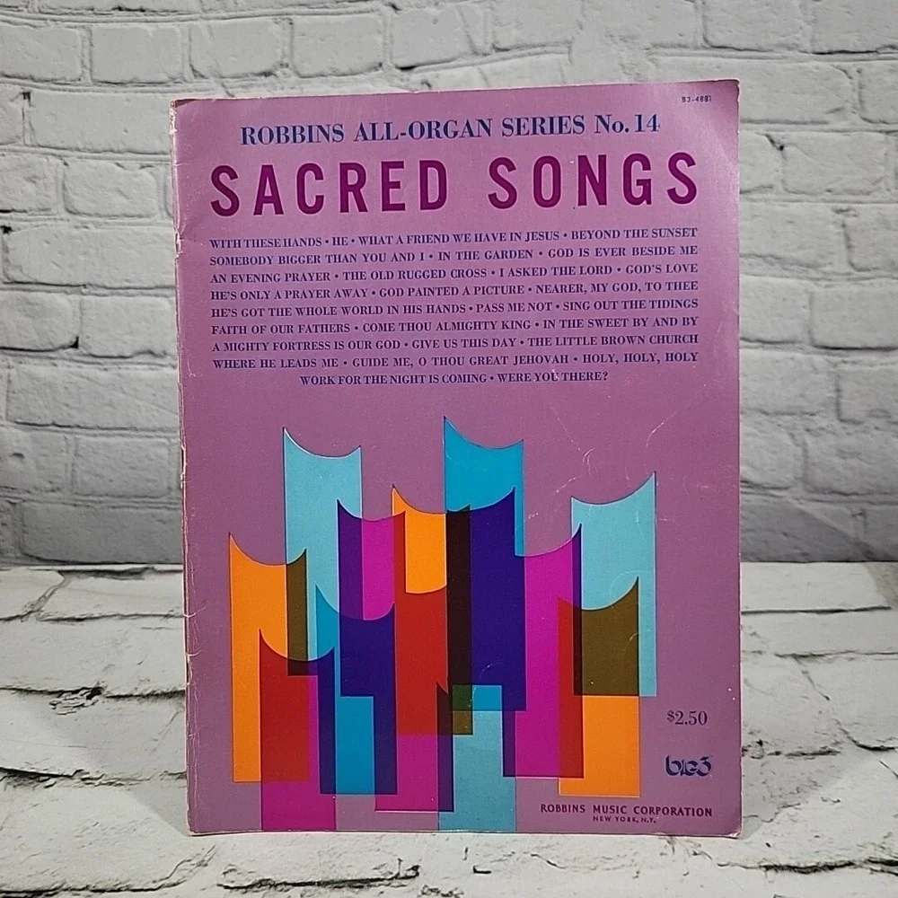 Sacred Songs Robbins All-Organ Series No. 14 B3-4881 1970